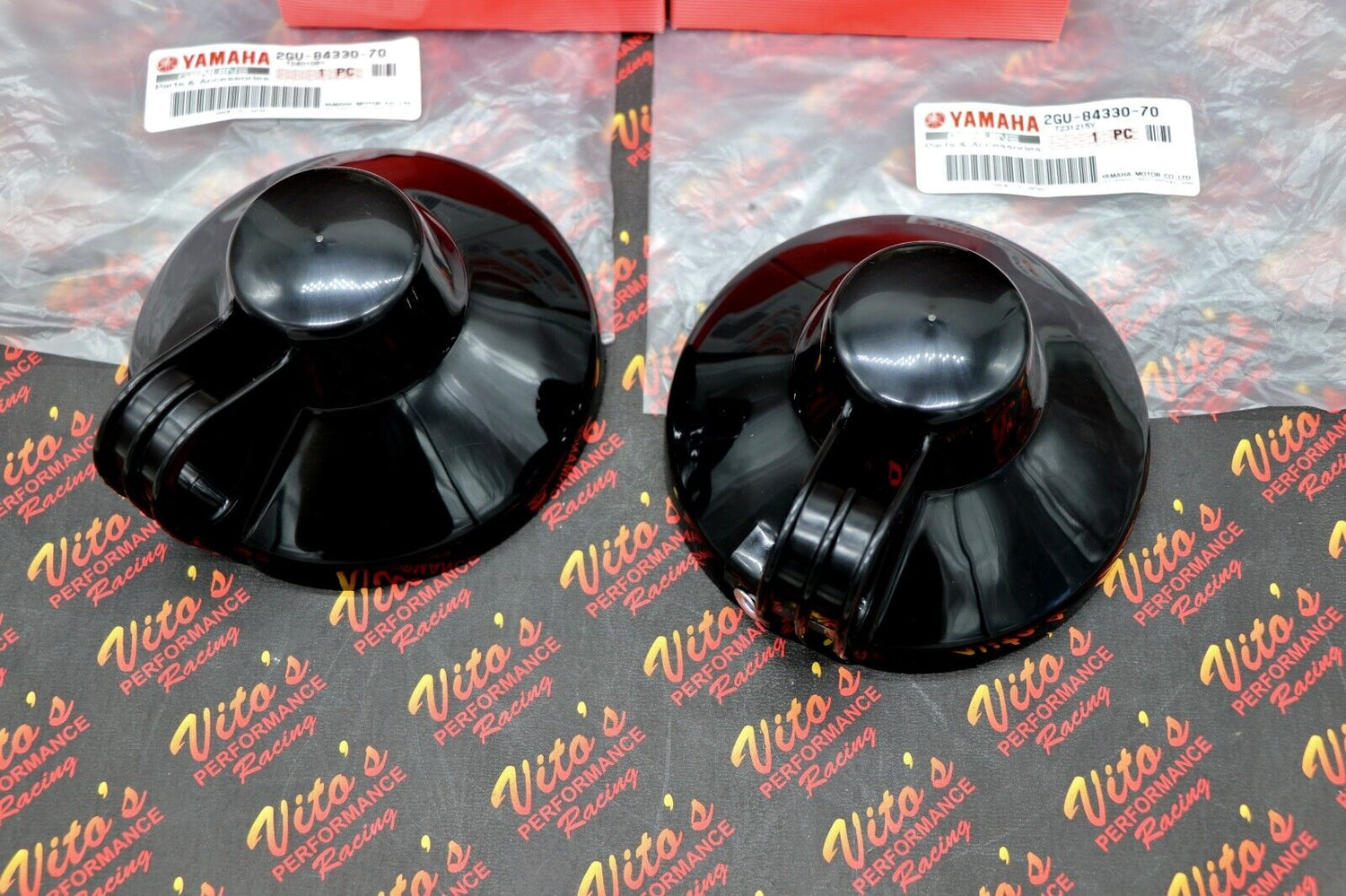 2 x headlight lens grill body bucket assembly OEM factory Yamaha Banshee Warrior 3