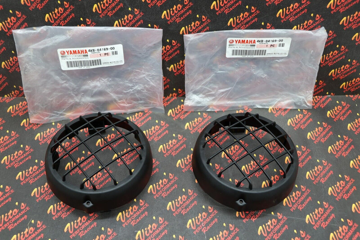 2 x headlight lens grill body bucket assembly OEM factory Yamaha Banshee Warrior 4