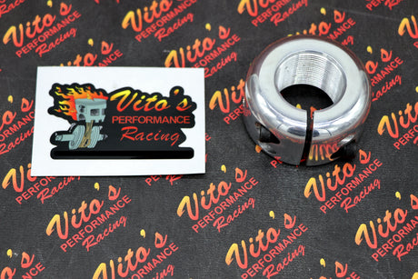 NEW LOCKING AXLE NUT Billet polished aluminum Yamaha Banshee 350 / Blaster 200 2