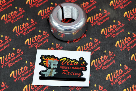 NEW LOCKING AXLE NUT Billet polished aluminum Yamaha Banshee 350 / Blaster 200 6