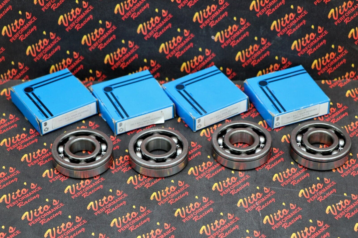 4 x Genuine TPI 7 ball bearing main crankshaft crank Yamaha Banshee - NEW 1