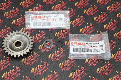 NEW Idler Gear + OEM circlip c-clip clip + washer Yamaha Banshee kicker 2