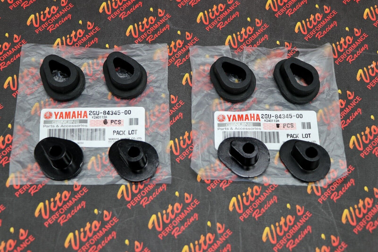 2 x NEW headlight rubber bushing damper + metal stay kit Yamaha Banshee Warrior 1