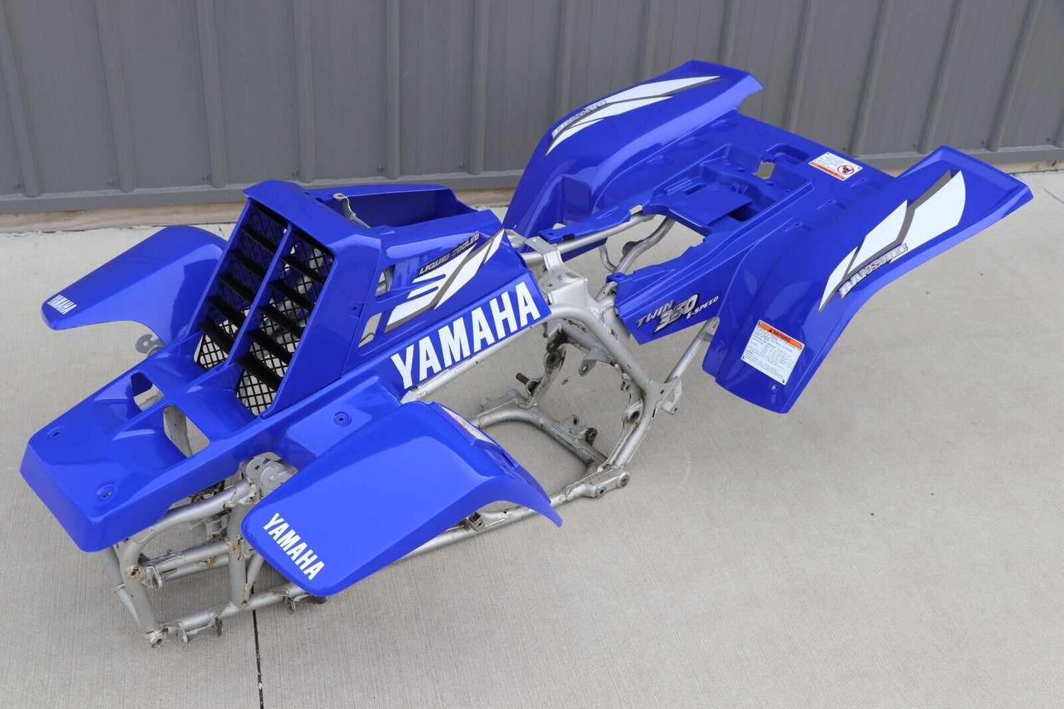 Yamaha Banshee Fenders + Gas Tank Plastic + Rad Cover Grill + Graphics Blue 2002 2