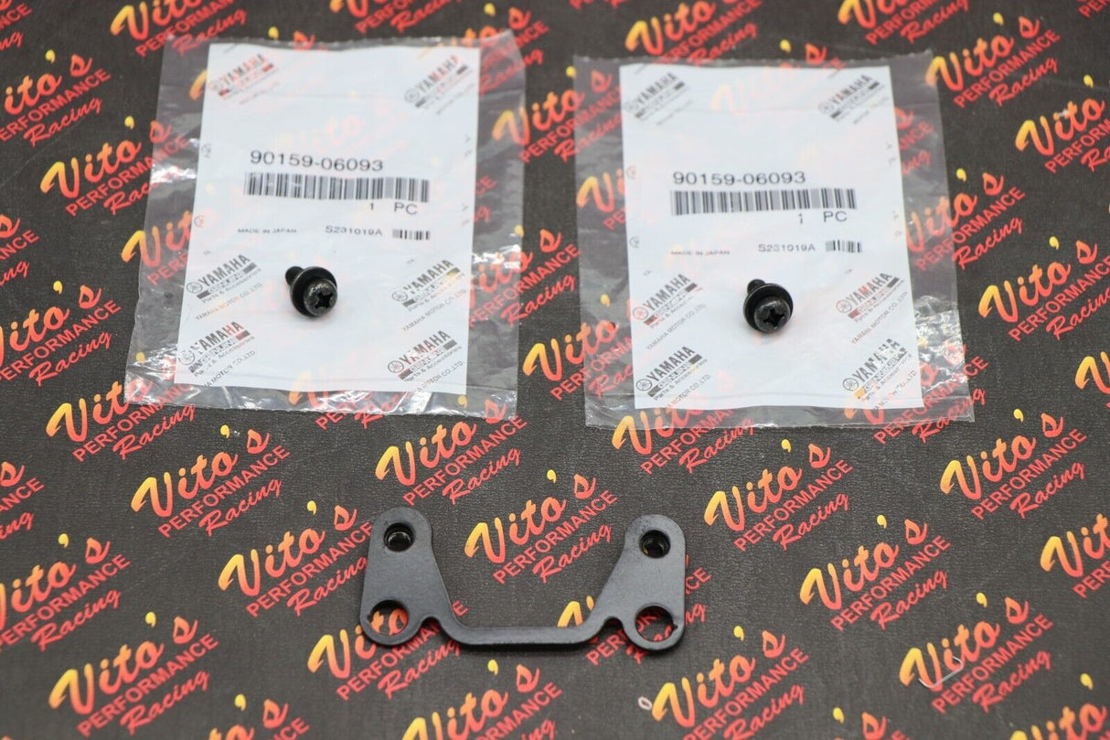Bracket key plastic holder mount stem stay Yamaha Banshee Blaster + OEM screws 1