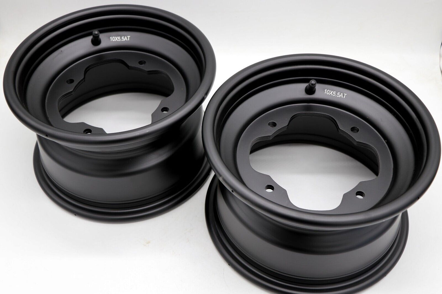 2 x 10" front aluminum wheels rims 4x156 Yamaha Banshee Raptor 700 YFZ450r BLACK 2