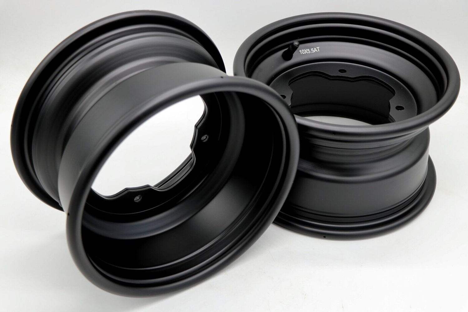 2 x 10" front aluminum wheels rims 4x156 Yamaha Banshee Raptor 700 YFZ450r BLACK 5