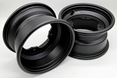 2 x 10" front aluminum wheels rims 4x156 Yamaha Banshee Raptor 700 YFZ450r BLACK 5