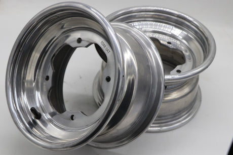 2 x 10" front aluminum wheels rims 4x156 Yamaha Banshee Raptor YFZ450r POLISHED 1