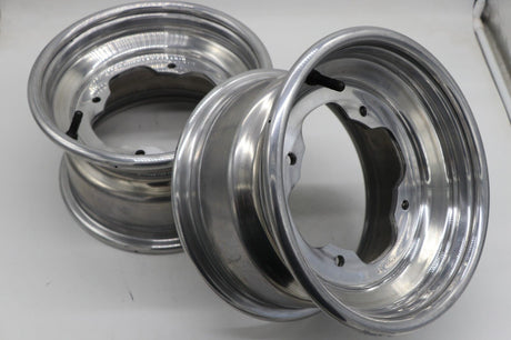 2 x 10" front aluminum wheels rims 4x156 Yamaha Banshee Raptor YFZ450r POLISHED 2