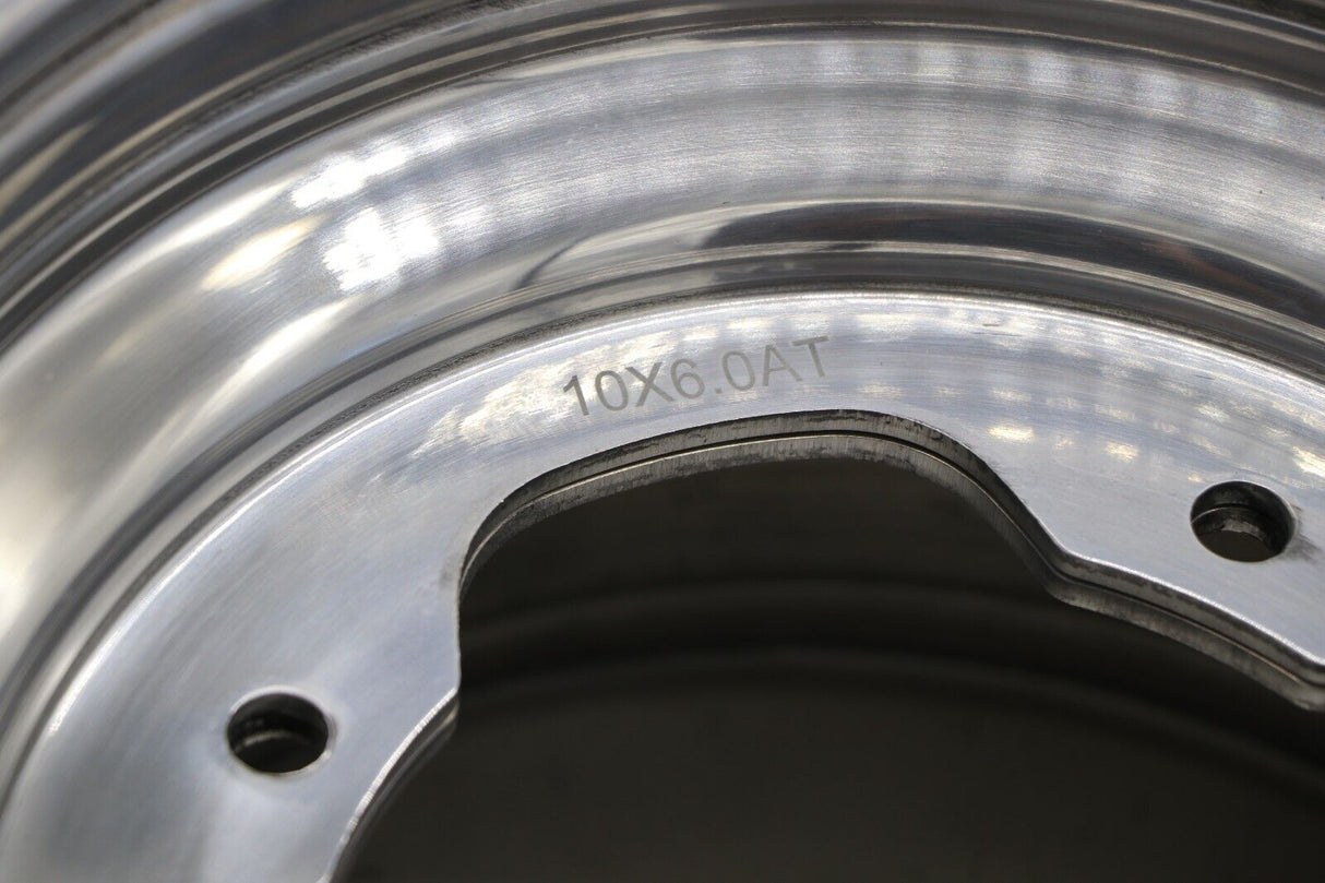 2 x 10" front aluminum wheels rims 4x156 Yamaha Banshee Raptor YFZ450r POLISHED 10