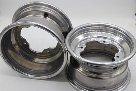 2 x 10" front aluminum wheels rims 4x156 Yamaha Banshee Raptor YFZ450r POLISHED 11