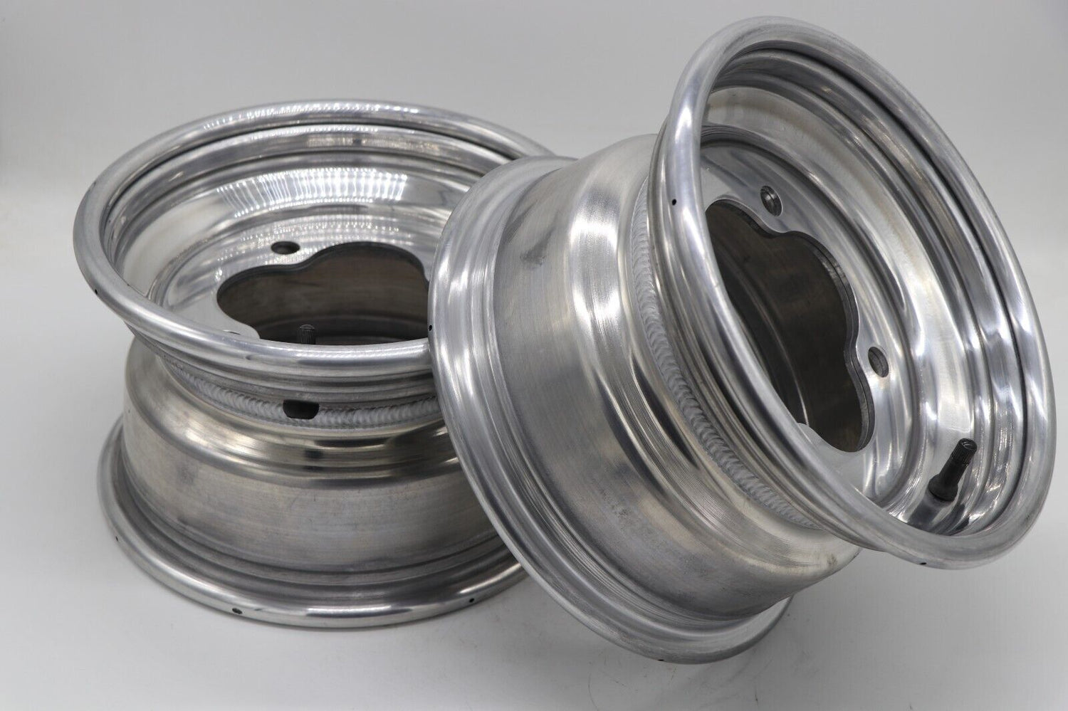 2 x 10" front aluminum wheels rims 4x144 HONDA 450r 400EX 300EX 250EX POLISHED 1