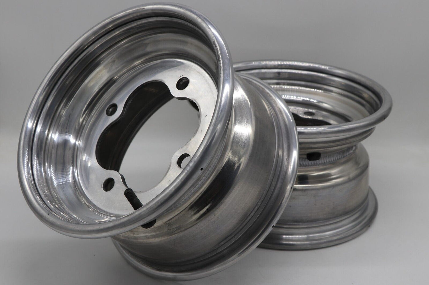 2 x 10" front aluminum wheels rims 4x144 HONDA 450r 400EX 300EX 250EX POLISHED 5