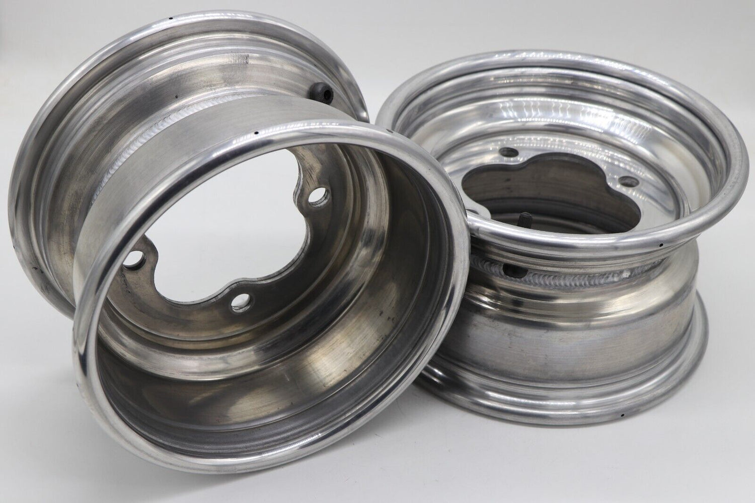 2 x 10" front aluminum wheels rims 4x144 HONDA 450r 400EX 300EX 250EX POLISHED 11