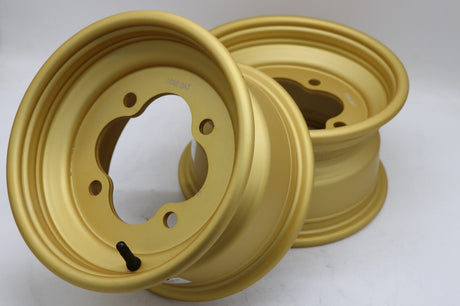 2 x 10" front aluminum wheels rims 4x144 HONDA 450r 400EX 300EX 250EX GOLD 1
