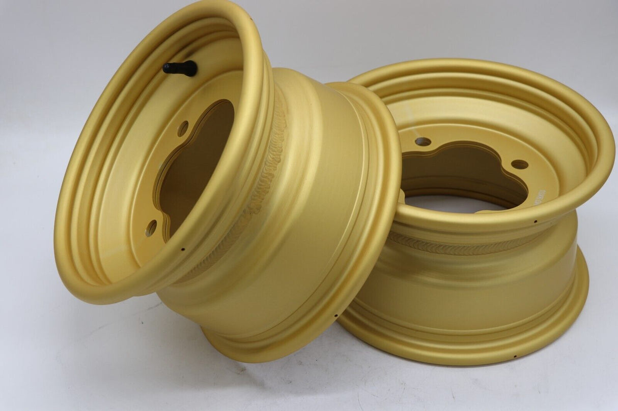2 x 10" front aluminum wheels rims 4x144 HONDA 450r 400EX 300EX 250EX GOLD 4