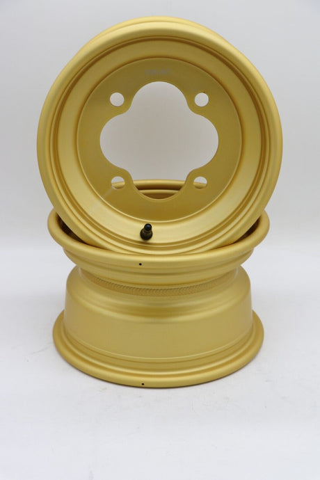 2 x 10" front aluminum wheels rims 4x144 HONDA 450r 400EX 300EX 250EX GOLD 6