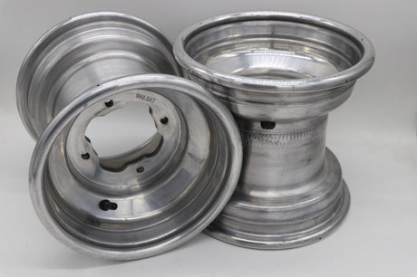 9" rear aluminum wheels rims 4x115 Yamaha Banshee Raptor 700 YFZ450r POLISHED 3