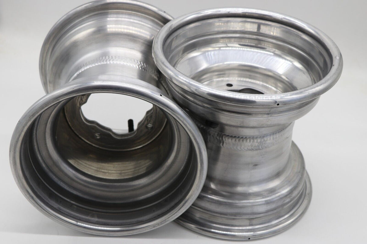 9" rear aluminum wheels rims 4x115 Yamaha Banshee Raptor 700 YFZ450r POLISHED 9