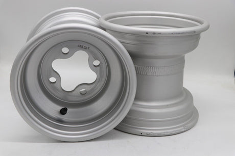 2 x 9" rear aluminum wheels rims 4x110 HONDA 450r 400EX 300EX TRX250r SILVER 5