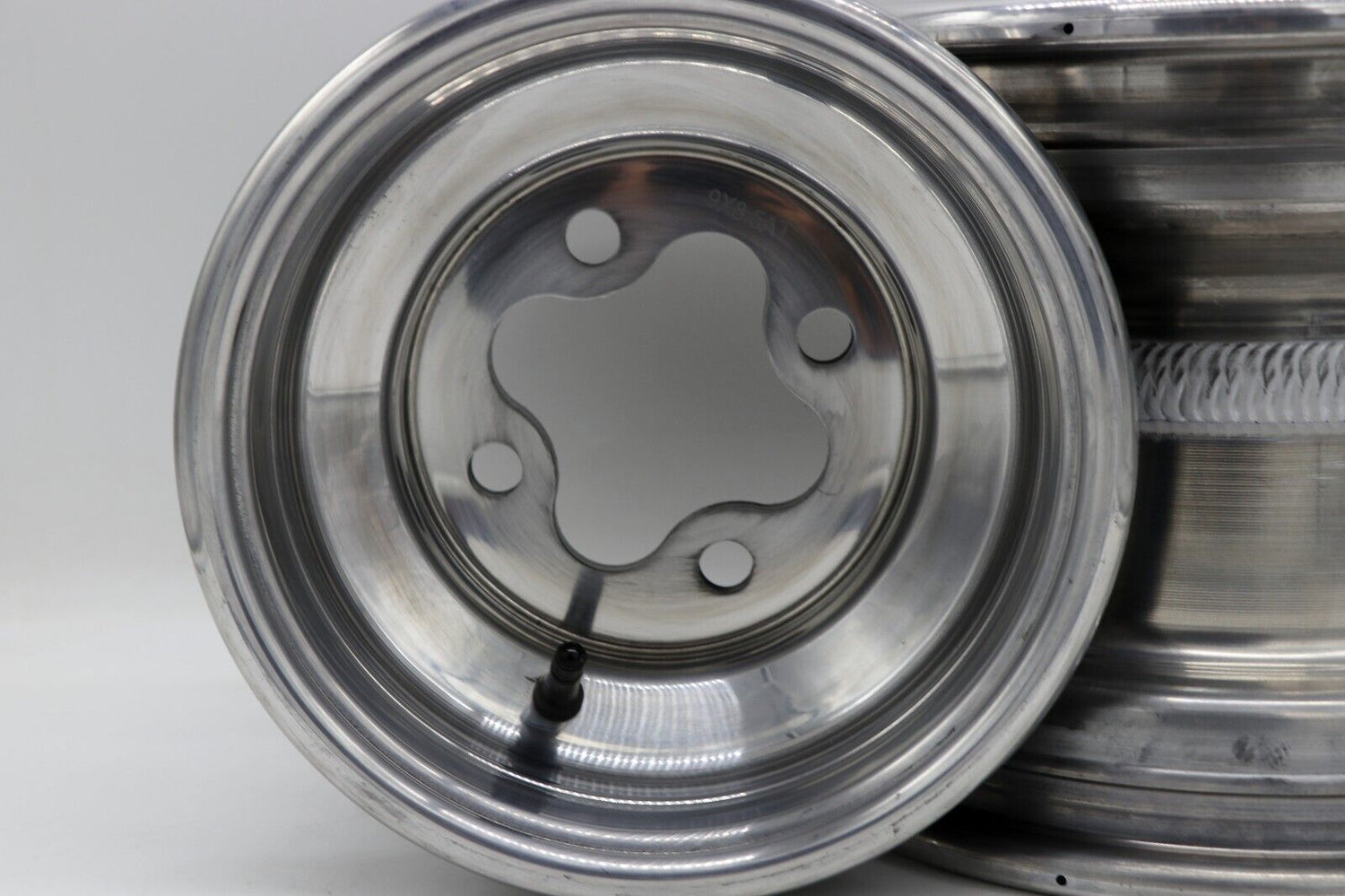 2 x 9" rear aluminum wheels rims 4x110 HONDA 450r 400EX 300EX TRX250r POLISHED 6