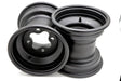 2 x 9" rear aluminum wheels rims 4x110 HONDA 450r 400EX 300EX TRX250r BLACK 1