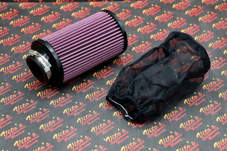 1 x Blaster Banshee K+N style air filter pod 1.75" OEM 26mm Mikuni + OUTERWEAR 1