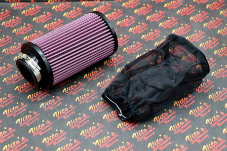 1 x Blaster Banshee K+N style air filter pod 1.75" OEM 26mm Mikuni + OUTERWEAR 2