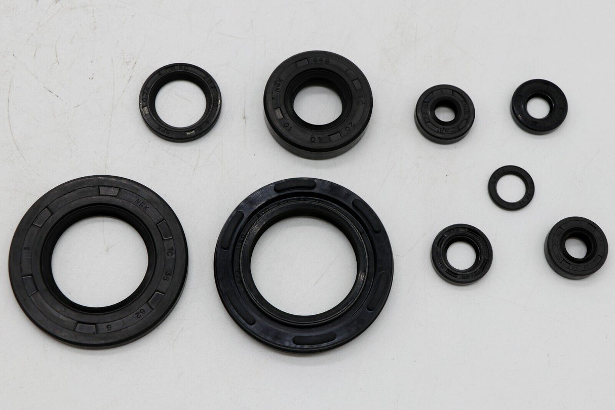 9 piece ENGINE SEAL KIT Yamaha RD350 RD400 RD250 crankshaft kicker transmission 4