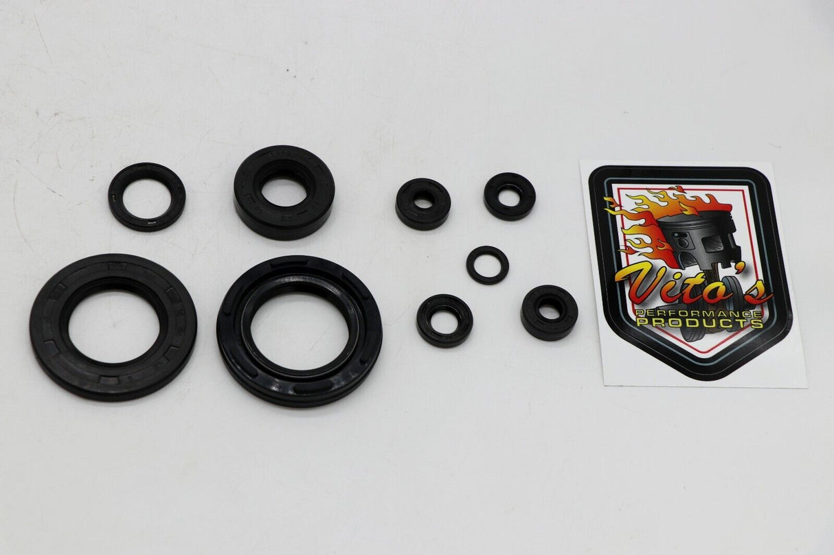 9 piece ENGINE SEAL KIT Yamaha RD350 RD400 RD250 crankshaft kicker transmission 1
