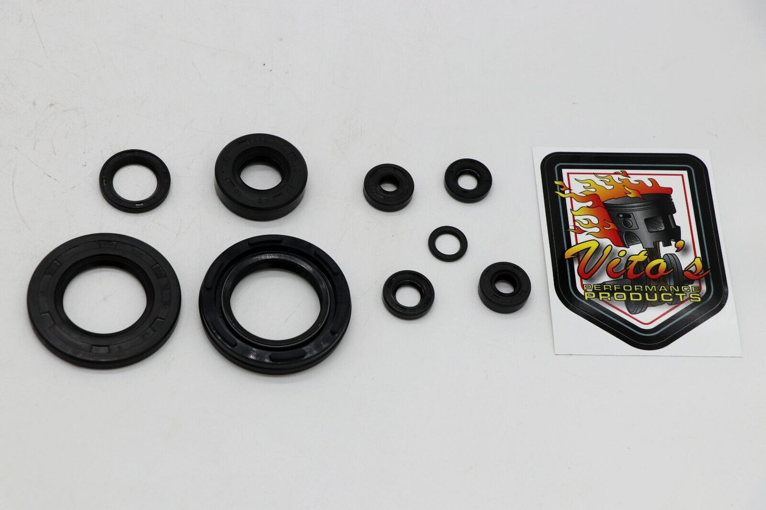 9 piece ENGINE SEAL KIT Yamaha RD350 RD400 RD250 crankshaft kicker transmission 1