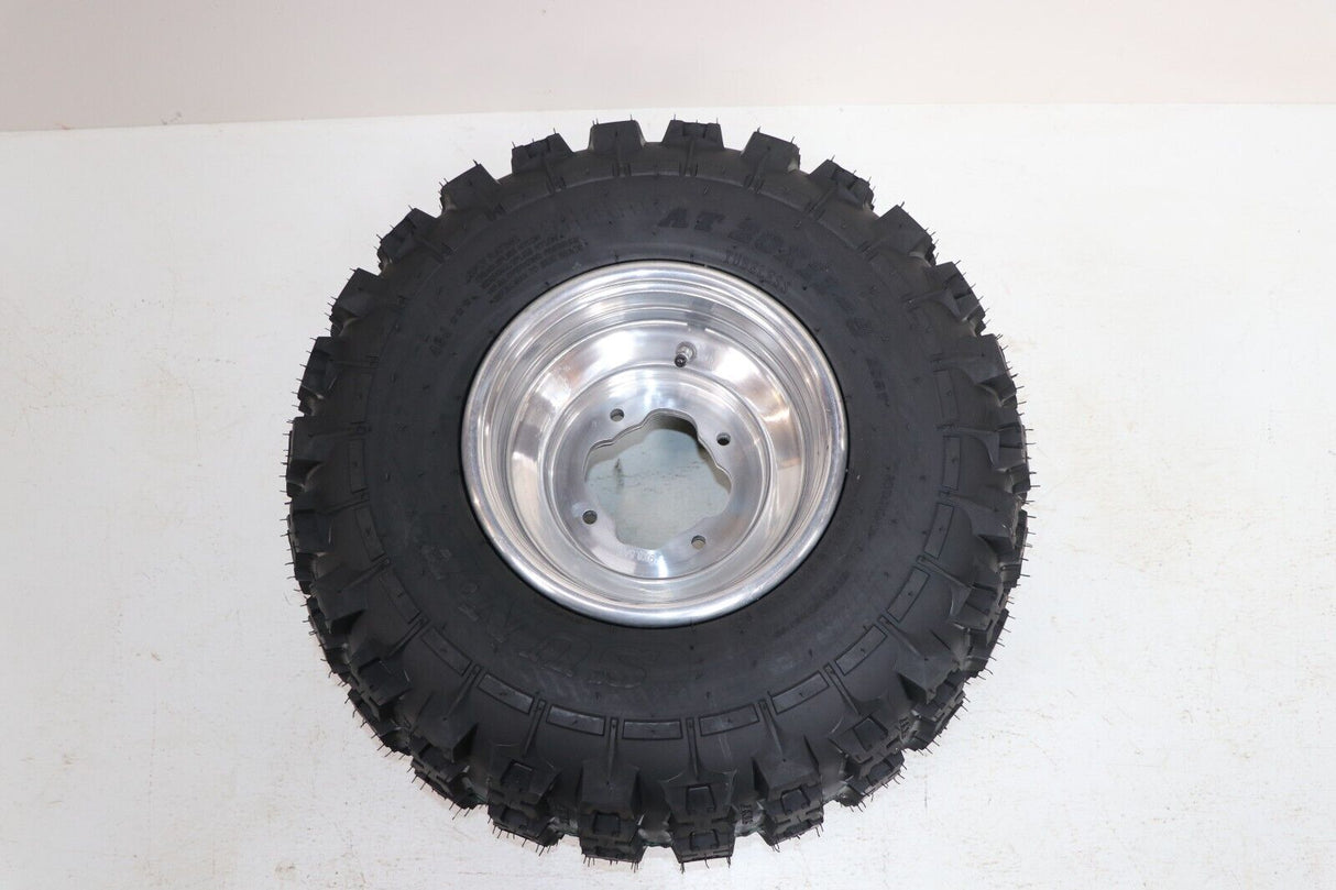 NEW 20x11x9 rear tires + wheels rims Yamaha Banshee Raptor YFZ450 POLISHED 4