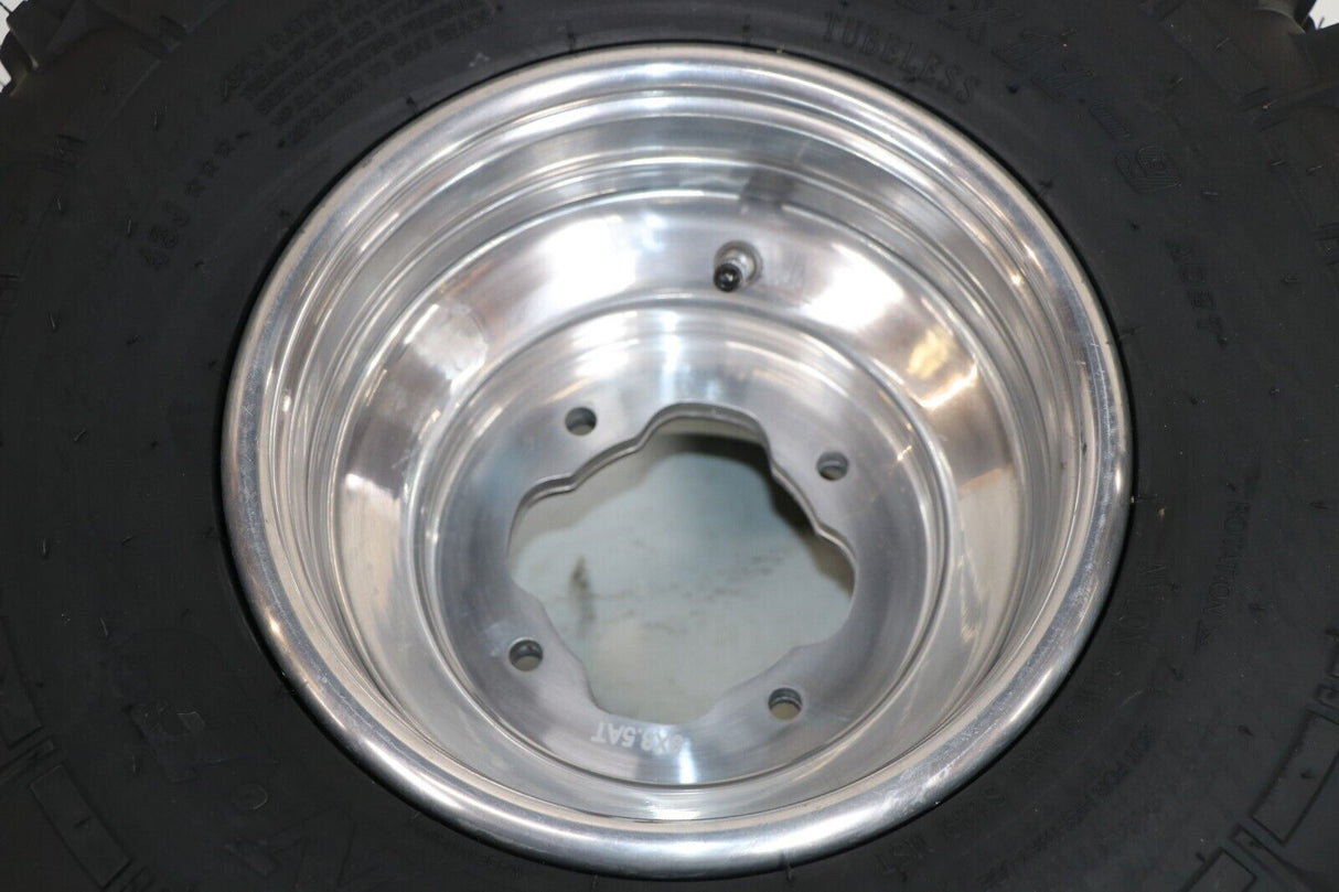 NEW 20x11x9 rear tires + wheels rims Yamaha Banshee Raptor YFZ450 POLISHED 5