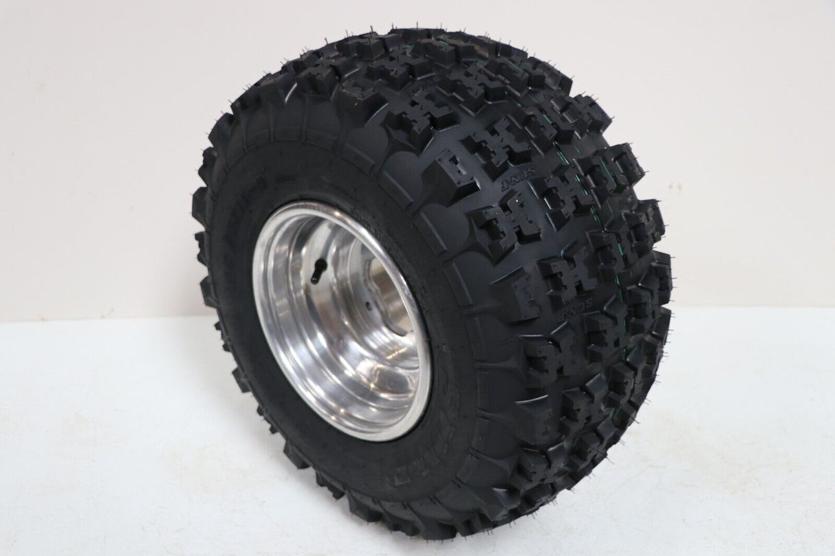 NEW 20x11x9 rear tires + wheels rims Yamaha Banshee Raptor YFZ450 POLISHED 6