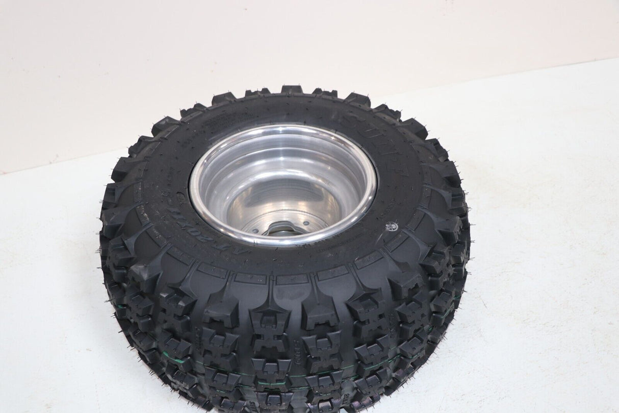 NEW 20x11x9 rear tires + wheels rims Yamaha Banshee Raptor YFZ450 POLISHED 7