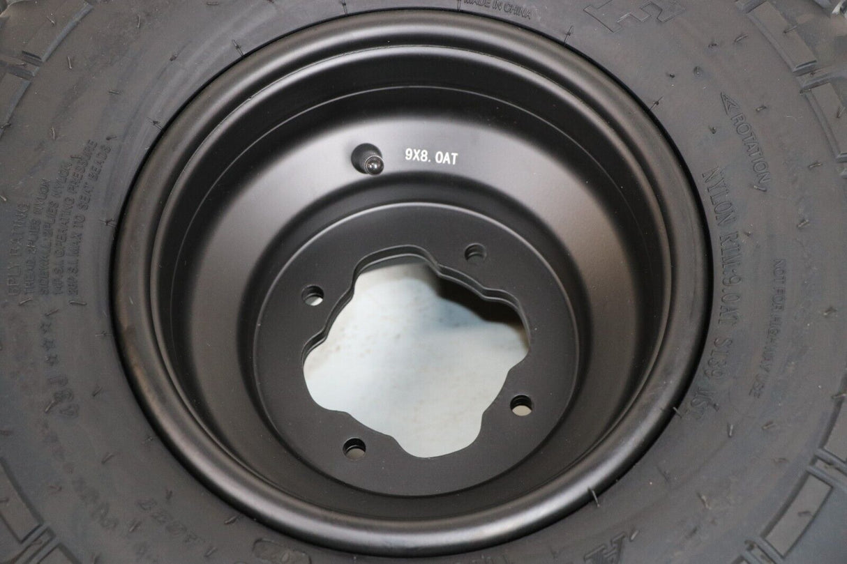 NEW 20x11x9 rear tires + wheels rims Yamaha Banshee Raptor YFZ450 BLACK 5