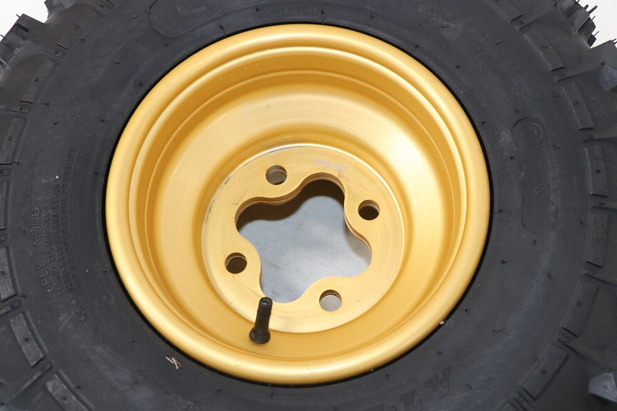 NEW 20x11x9 rear tires + wheels rims HONDA 450r 400EX 300EX TRX250r GOLD 5