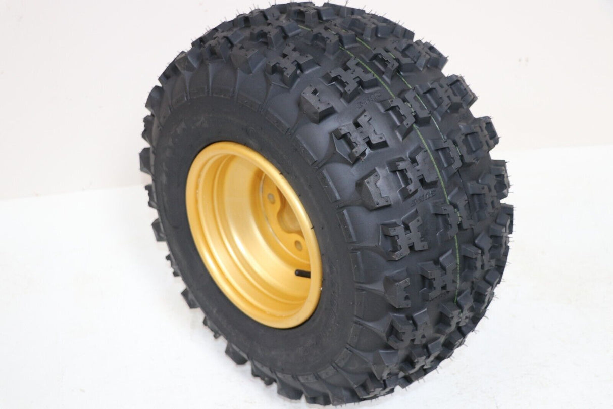 NEW 20x11x9 rear tires + wheels rims HONDA 450r 400EX 300EX TRX250r GOLD 6