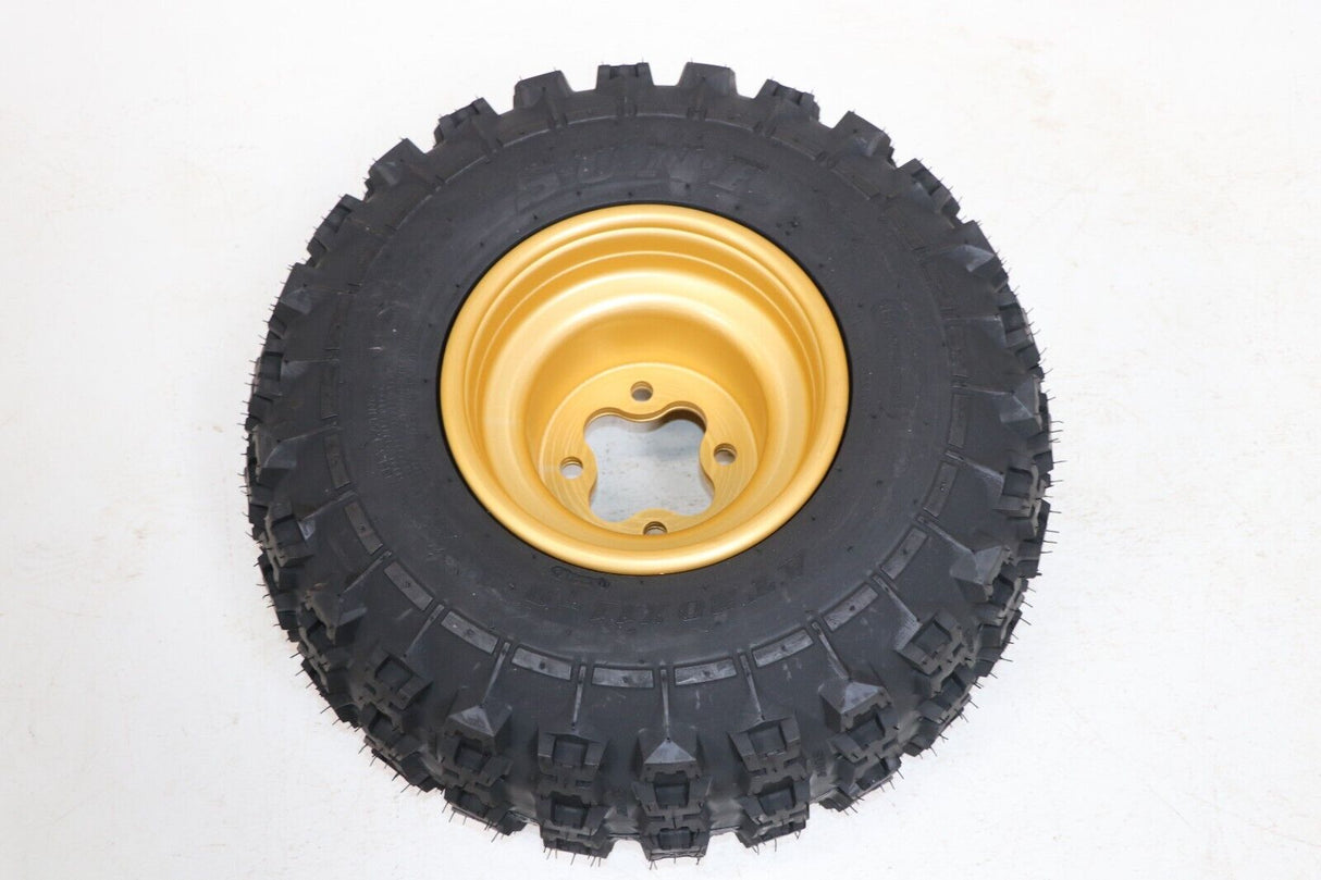 NEW 20x11x9 rear tires + wheels rims HONDA 450r 400EX 300EX TRX250r GOLD 7