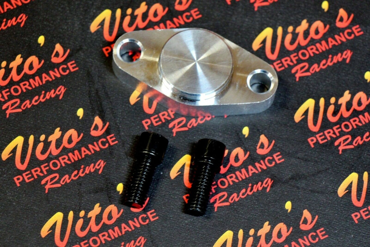 Vito's Rear Parking Brake Block Off Plate Billet Aluminum Banshee Raptor + Bolts 1