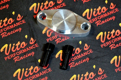 Vito's Rear Parking Brake Block Off Plate Billet Aluminum Banshee Raptor + Bolts 1