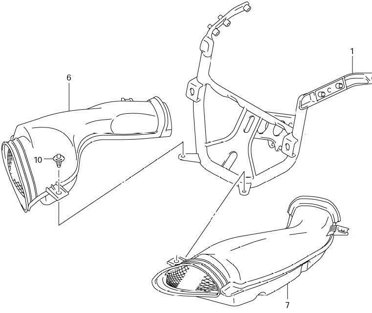 RAM AIR Intake Ducts SUZUKI GSX-R 600 750 1000 fits 2000 2001 2002 2003 GSXR 6