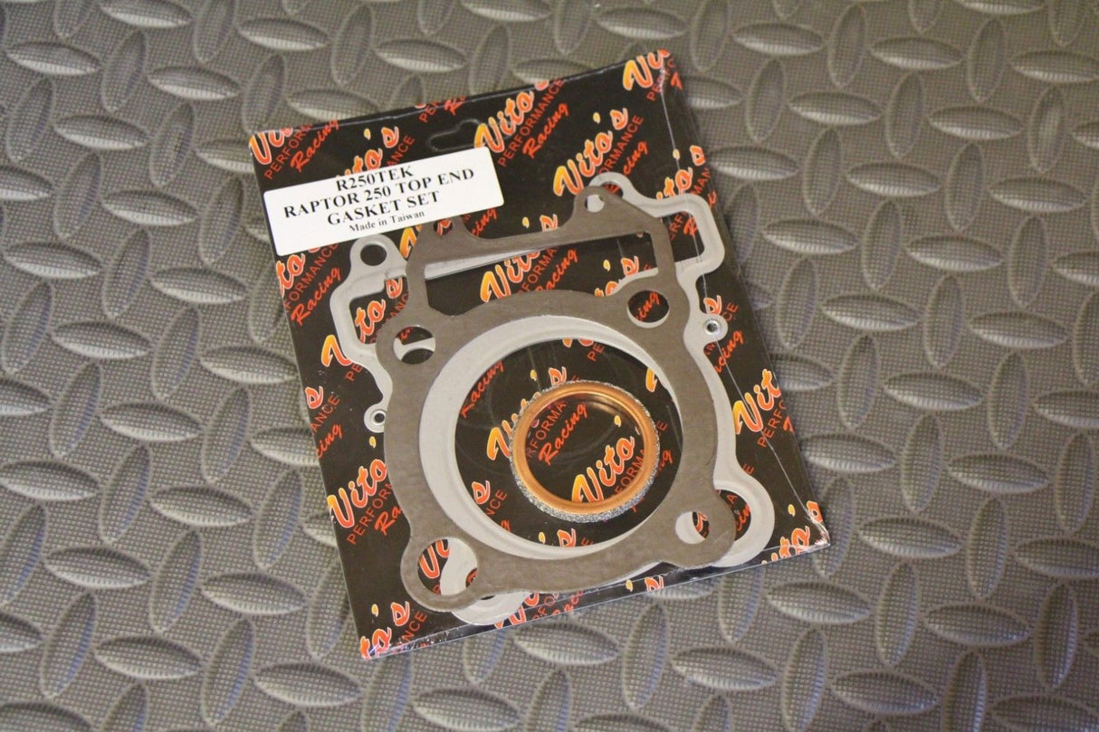 VITO'S PERFORMANCE Raptor 250 10.5:1 pump gas stock size PISTON + GASKET KIT 3