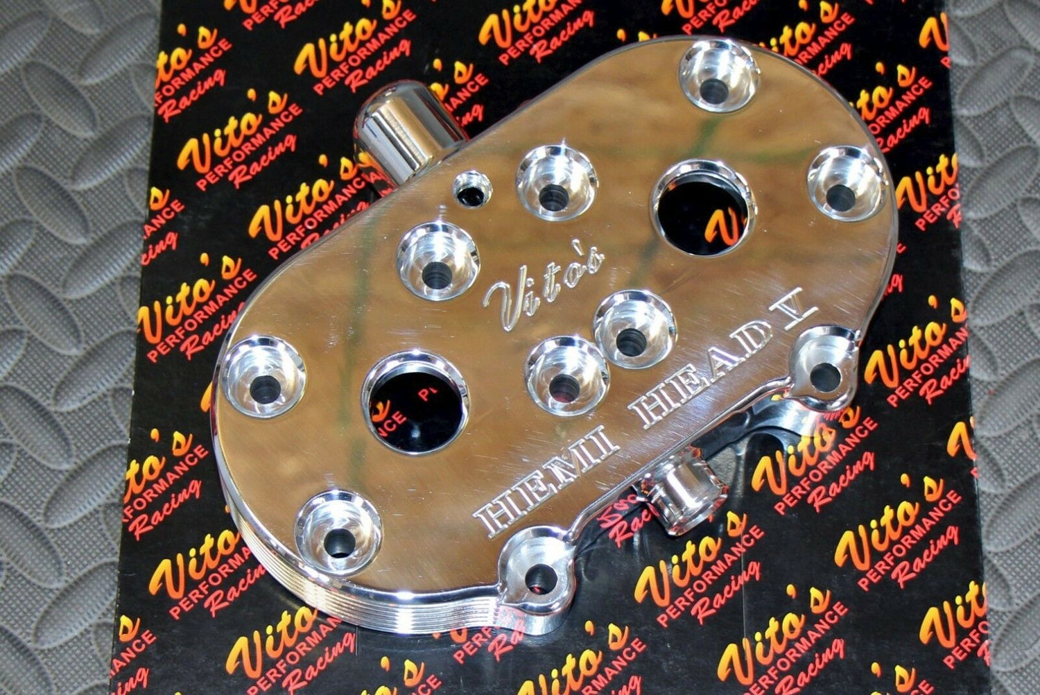 Vito's HEMI HEAD aftermarket billet aluminum cool 1987-2006 Banshee + head nuts 3