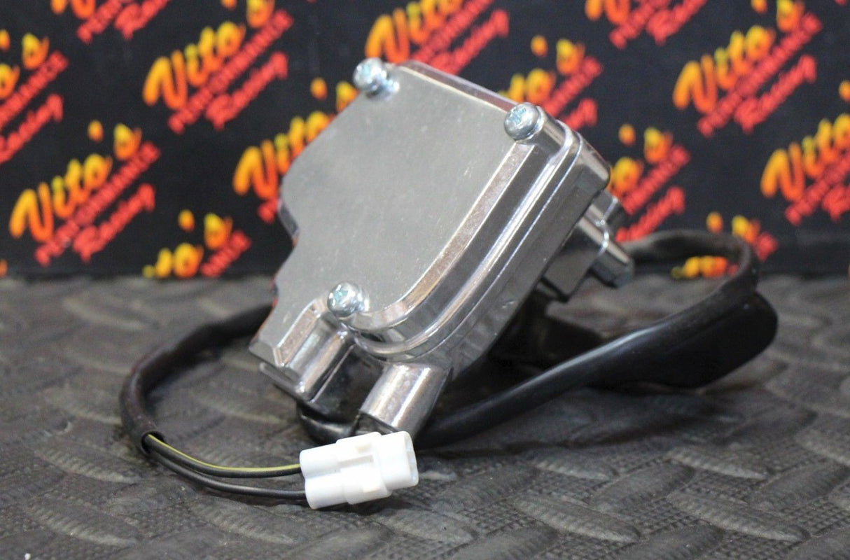 Vito's Yamaha Banshee thumb throttle assembly + lever 1987-2006 Blaster - SILVER 1