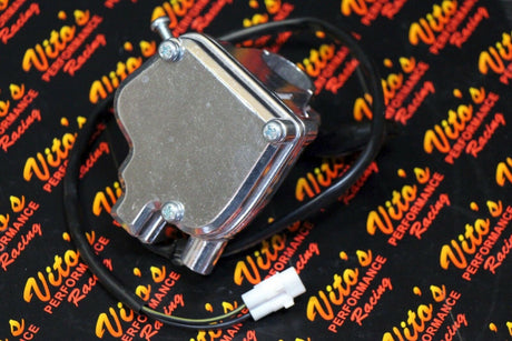 Vito's Yamaha Banshee thumb throttle assembly + lever 1987-2006 Blaster - SILVER 4