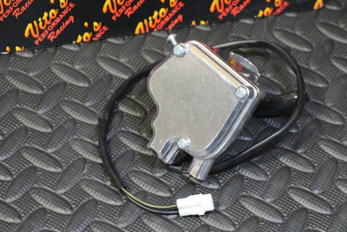 Vito's Yamaha Banshee thumb throttle assembly + lever 1987-2006 Blaster - SILVER 5