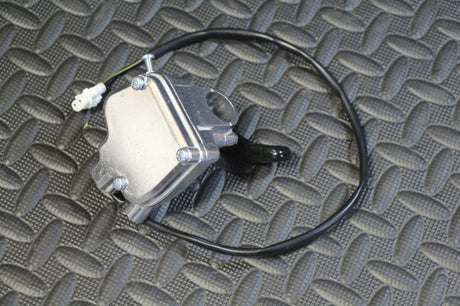Vito's Yamaha Banshee thumb throttle assembly + lever 1987-2006 Blaster - SILVER 7