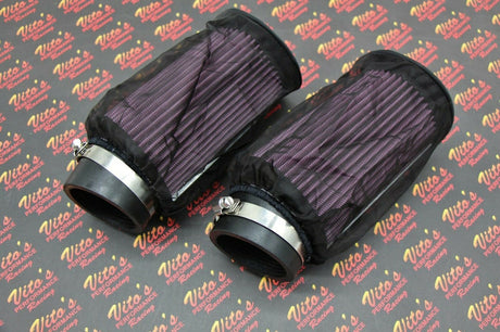 2 x NEW Banshee K+N style pod air filters Keihin PWK 38 39 41mm carbs OUTERWEARS 1